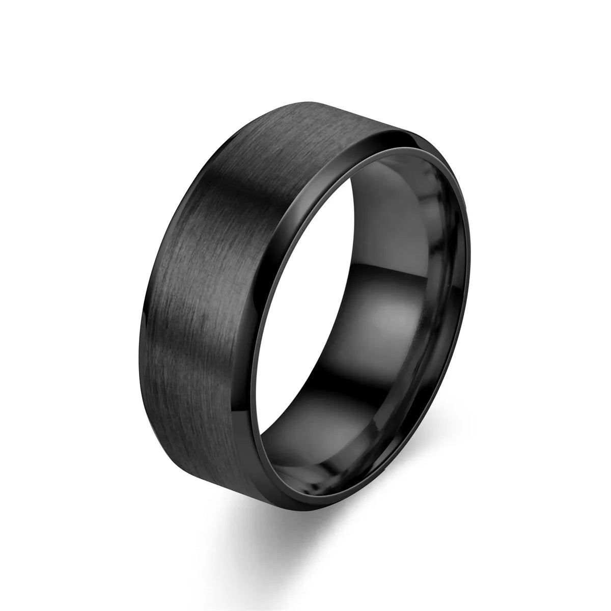 Classic 8mm Tungsten Ring for Men And Women Surface Brushed Stainless Steel Wedding Band Couple's Jewelry Accessory