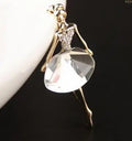 Fashion Crystal Brooch Broches Jewelry Brooches For Women Cute Pins Brooch Enamel Pin Wholesale Fashion Ballet Girl
