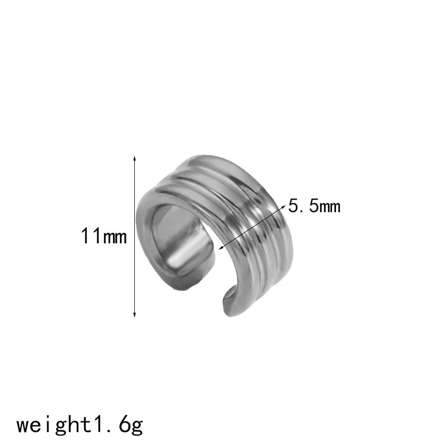 Ear Cuff Multicamadas Dourado - Estilo Moderno