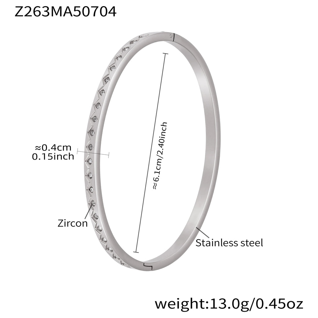 Pulseira Zircônia Cravejada Dourada - Luxo Premium