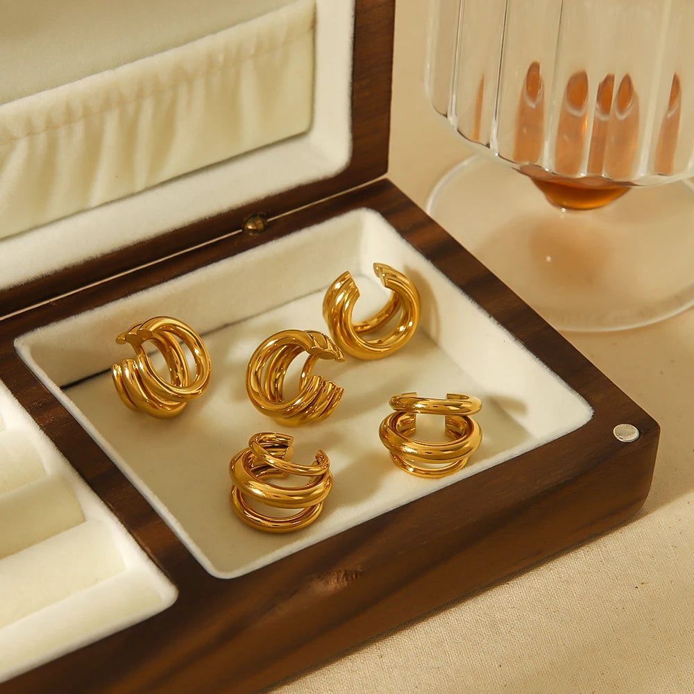 Combo Glamour Completo - Brincos - Colar - Pulseira